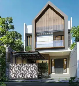 Rumah mewah 2 lantai dalam cluster dekat tol Cimanggis 1,5M