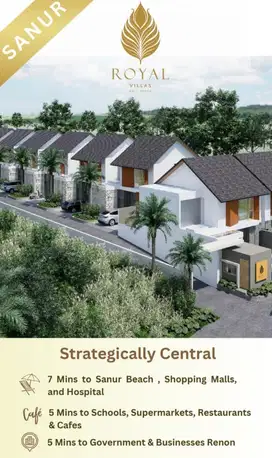 Villa Indent Cluster 1 Gate Perbatasan Sanur Denpasar Limited Stock