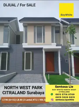 MURAH Rumah North West Park Citraland dekat Citra Berkat, Bukit Palma