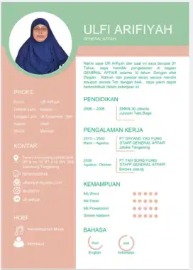Mencari Pekerjaan (pengalaman Staff admin GA)