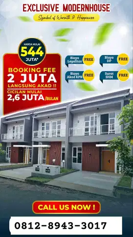 Rumah cukup booking 2 juta Ciseeng Bogor