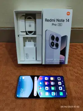 Redmi note 14 pro 5G 12/512 Fullset ori segel mulus garansi ON
