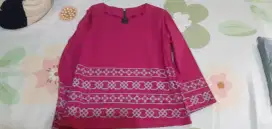 Blouse wanita warna pink fanta