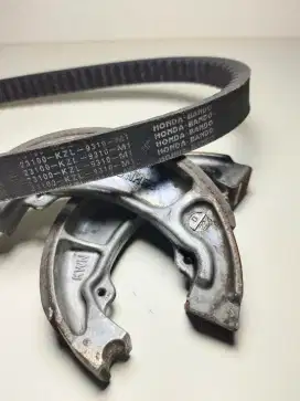 Vanbelt & Kampas Rem Ori Honda Scoopy Fi Starter Kasar (2013) Kode KZL