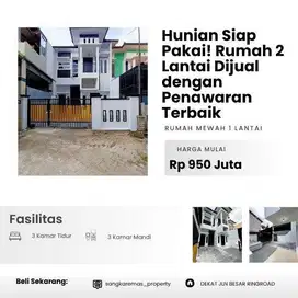 Hunian Siap Pakai! Rumah 2 Lantai Dijual dengan Penawaran Terbaik