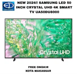 NEW 2024!! SAMSUNG LED 50 INCH CRYSTAL UHD 4K SMART TV UA50DU8000