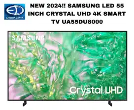 NEW 2024!! SAMSUNG LED 55 INCH CRYSTAL UHD 4K SMART TV UA55DU8000