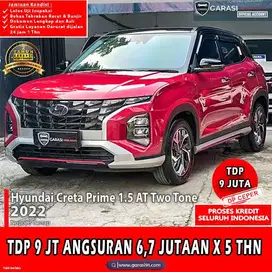 TDP 9 juta HHYUNDAI CRETA PRIME 1.5 AT 2022 Two tone CASH KREDIT