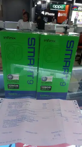 Infinix smart 9 4/128gb garansi resmi bisa di anter