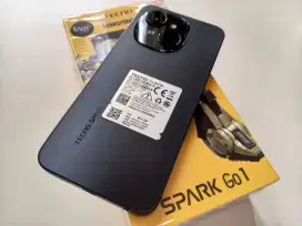 Tecno Spark Go 1 3+3/64GB Fullset Pemakaian 1 bulan