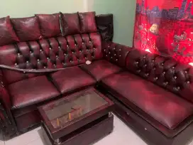 sofa L putus Bahan