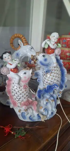 Dijual Cepat Pajangan lampu ikan china