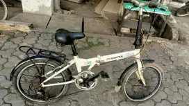 Sepeda lipat phonik uk20 rem pakem ban tebal semua