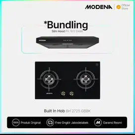 JUAL RUGI kompor tanam modena dan cooker hood