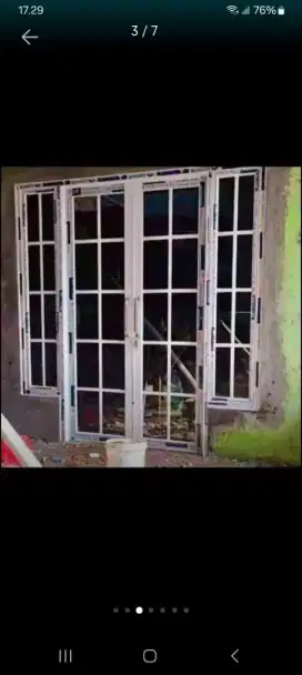 Kusen Aluminium pintu jendela kaca