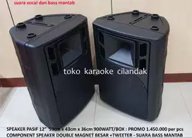 SPEAKER PASIF 12  COCOK UNTUK KARAOKE RESTORAN CAFE SENAM MASJID MUSHO