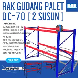 Rak Gudang Pallet  2 Susun Promo Cuci Gudang Murah