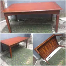 Meja Makan-kerja Jati Klasik