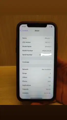 Iphone X 64gb inter allop