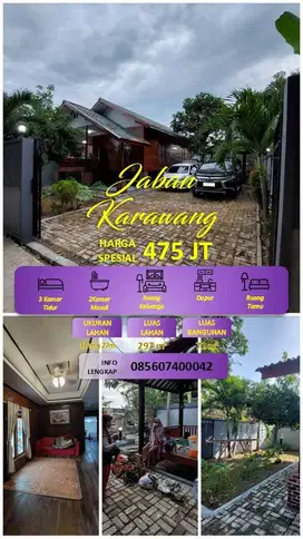 RUMAH SEMI VILLA DEKAT WISATA
