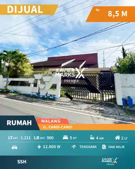 Dijual Rumah dan Gudang Luas di Candi Candi Blimbing Malang