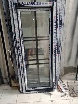 Kusen Aluminium pintu jendela kaca