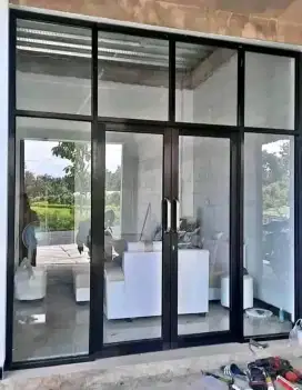 Kusen Aluminium pintu jendela kaca