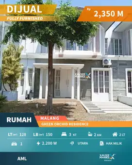 Dijual Rumah Furnish Pusat Kota di Green Orchid Malang