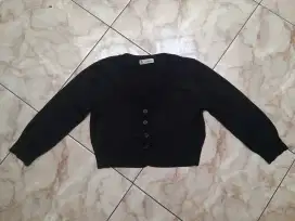 Preloved kardigan hitam sesuai foto