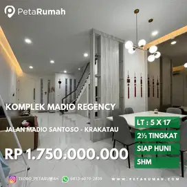 Townhouse siap huni madio regency jalan madio santoso krakatau