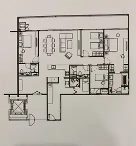 Di jual apartemen gold coast PIK terrace