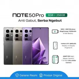 Kredit Infinix Note 50 Pro 256Gb Gratis 1x cicilan Tenor 9&12 Bln