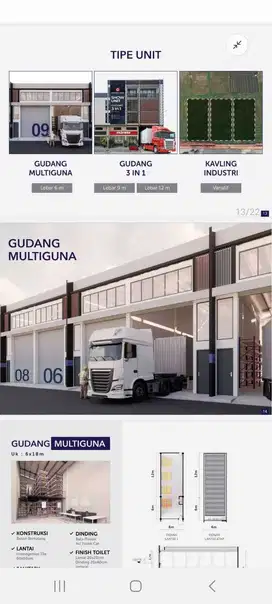 Jual dan Sewa Gudang Multi Guna 3 in 1 Samping Bandara Soekarno Hatta