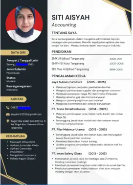 Cari Kerja Accounting, Finance, Admin, Pengalaman 10thn