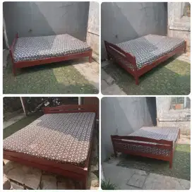 Murah Dipan Jati+Spring bed 160x200 KLASIK