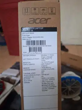 di jual laptop Swift go 14 acer