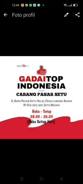 LOWONGAN RESMI GADAI TOP INDONESIA