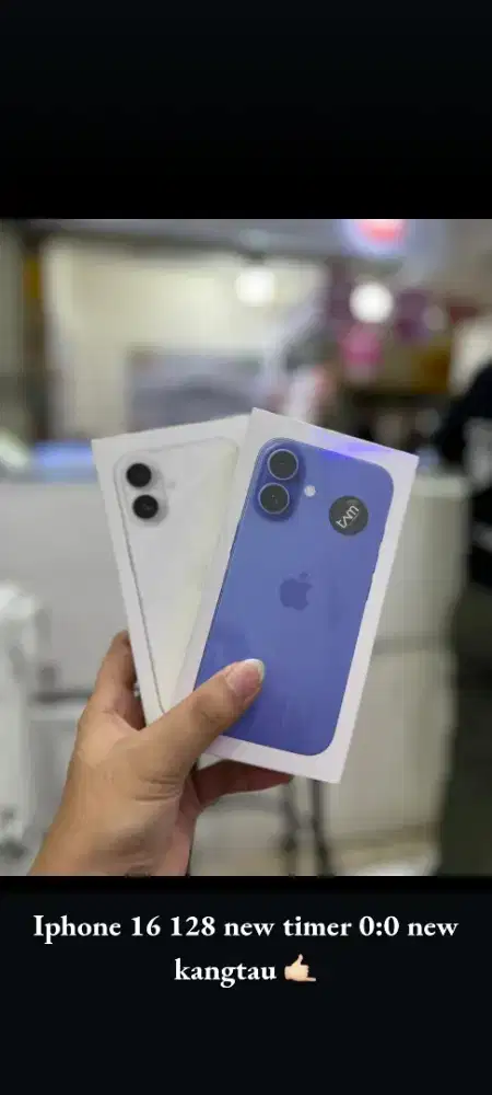 iPHONE 16 128GB iBOX BISA KAS & KREDIT BARU GARANSI RESMI iBOX