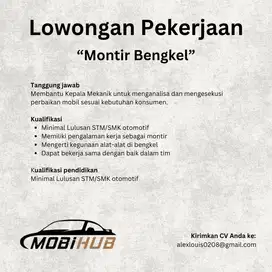 Lowongan Kerja Montir Bengkel