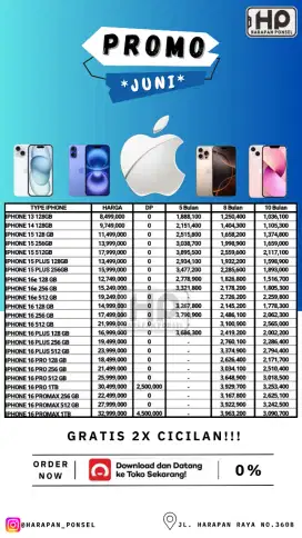 PROMO KREDIT IPHONE SERIES TANPA DP