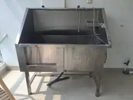 Bak Grooming Stainless mandi anjing dan kucing