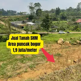 Jual Tanah SHM Siap bangun di cisarua puncak bogor