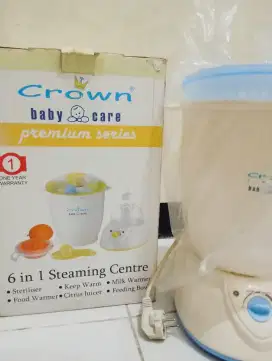 Steril botol lengkap | Premium Seri merk Crown | Steaming Center 6in1