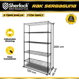 Rak Besi / Susun / Kawat / Serbaguna Sherlock 5 Tingkat Kota Bekasi