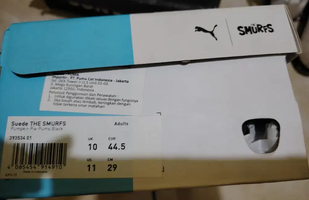 sneaker Puma suede X smurfs