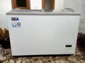 Dijual 2 unit freezer box (kulkas dan freezer) merk GEA