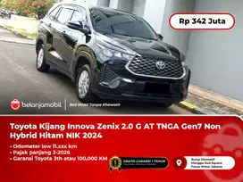 [LOW KM] Toyota Kijang Innova Zenix 2.0 G AT TNGA Gen7 Hitam 2024/2025