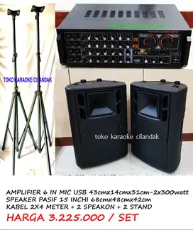 PROMO  SPEAKER AMPLIFIER BRACKET STAND MIXER RAK AUDIO  A. 2 SPEAKER P