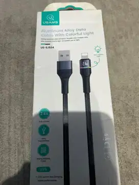 USAMS kabel USB-A to Lighting, for Iphone, LED Display