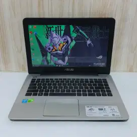 Asus X455L slim core.i5 gen4 Render Nvidia Gaming & Editing bogor